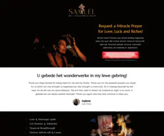 Spiritualsamuel.com(The Christian Spell Caster & Spiritual Healer) Screenshot