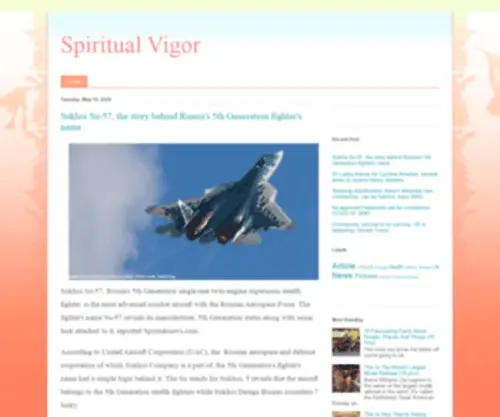 Spiritualvigor.com(Spiritual Vigor) Screenshot
