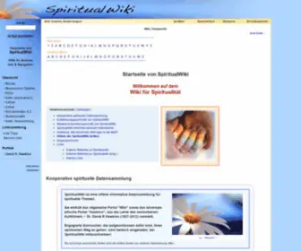Spiritualwiki.org(Hauptseite der Spiritualwiki) Screenshot
