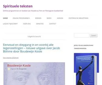 Spiritueleteksten.nl(Spirituele teksten) Screenshot
