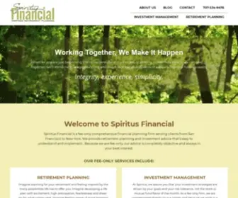 Spiritusfinancial.com(Comprehensive Financial Planning) Screenshot