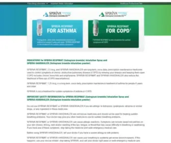 Spiriva.com(COPD Treatment for Chronic Bronchitis) Screenshot