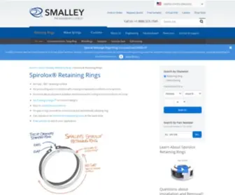 Spirolox.com(Spirolox® Retaining Rings) Screenshot