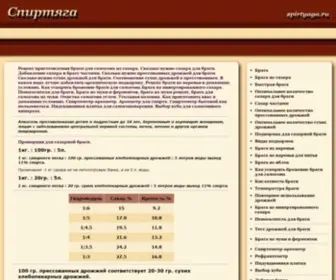 Spirtyaga.ru(Брага) Screenshot