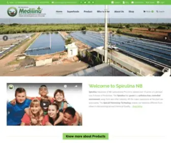 Spirulinanb.com(Organic Spirulina Manufacturers) Screenshot