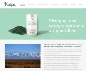 Spirulinevitalgue.com(Spiruline Vitalgue) Screenshot