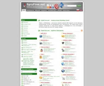 Spisfirm.net(Katalog seo katalog stron baza firm) Screenshot