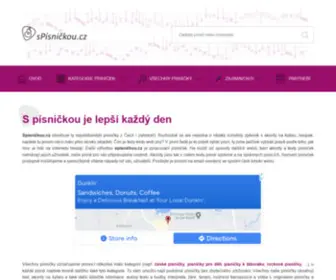 Spisnickou.cz(Písničky akordy texty nejen na kytaru) Screenshot