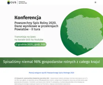 Spisrolny.gov.pl(Powszechny Spis Rolny 2020) Screenshot