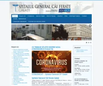 SpitalgeneralcFgalati.ro(SPITALUL GENERAL CAI FERATE) Screenshot