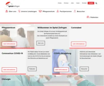 Spitalzofingen.ch(Spital Zofingen) Screenshot