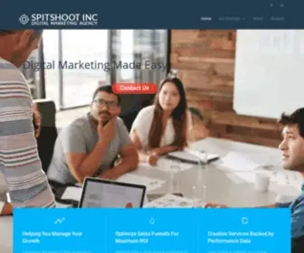 Spitshootinc.com(Digital Marketing) Screenshot