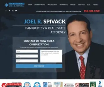 Spivacklaw.com(Bankruptcy Attorney Cherry Hill NJ) Screenshot