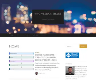 SPknowledge.com(Knowledge Share) Screenshot