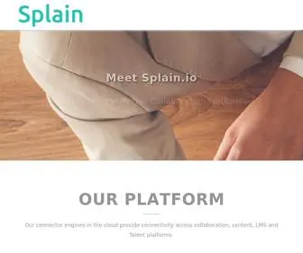 Splain.io(Meet Connecting Enterprise Collaboration Platforms) Screenshot