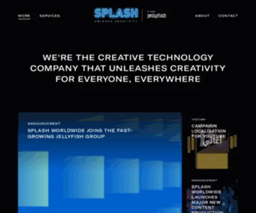 Splash-London.co.uk(We're the creative technology company) Screenshot