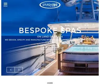 Splash-Tec.co.uk(Manufacturers of luxury spa systems for the marine & leisure industry) Screenshot