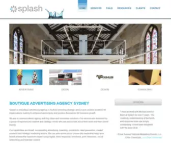 Splashagency.com.au(Boutique Advertising Agency Sydney Splash) Screenshot