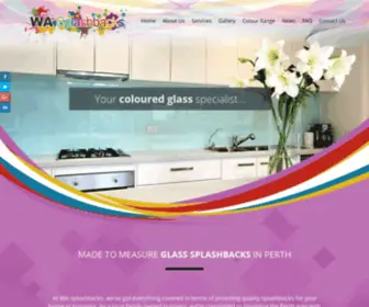 Splashbackswa.com.au(Glass Splashbacks Perth) Screenshot