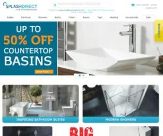 Splashdirect.com(Love Your Bathroom) Screenshot