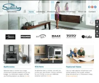 Splashesonline.com(BC's Top Bath & Kitchen Store) Screenshot