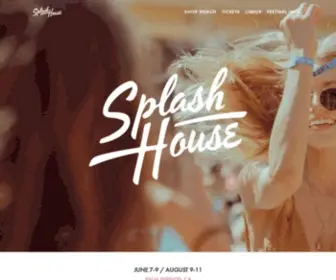 Splashhouse.com(Splash House 2020) Screenshot