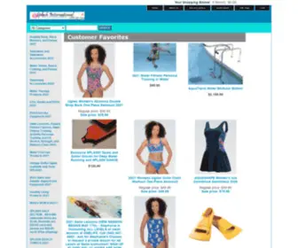 Splashinternational.com(Every product you need for water exercise) Screenshot