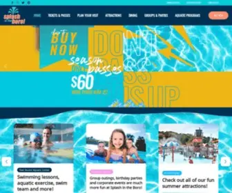 Splashintheboro.com(Family Waterpark and Aquatic Center in Statesboro Georgia) Screenshot