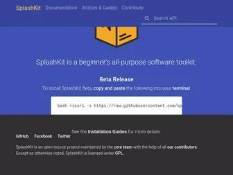 Splashkit.io(Splashkit) Screenshot