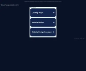 Splashpagecreator.com(Splash Page Creator) Screenshot
