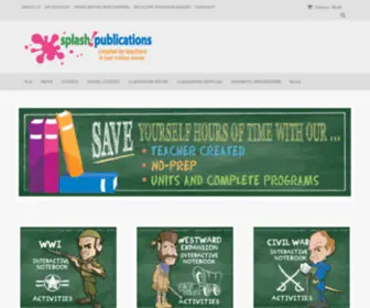 Splashpublications.com(Created by Teachers) Screenshot