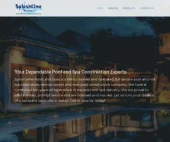 Splashtimepoolsandspas.com(Splashtime Pools and Spas) Screenshot