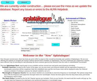 Splatalogue.online(Splatalogue online) Screenshot