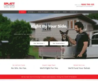 Splattlawyers.com.au(Queensland Personal Injury law specialists) Screenshot