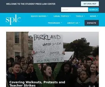 SPLC.org(The Student Press Law Center) Screenshot