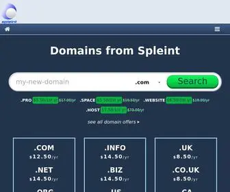 Spleint.com(Domains) Screenshot