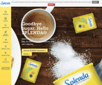 Splenda-ME.com(SPLENDA®) Screenshot