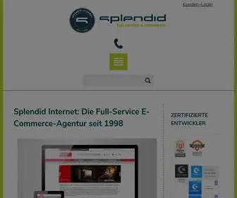 Splendid-Internet.de(E-Commerce-Agentur mit Erfahrung seit 1998) Screenshot