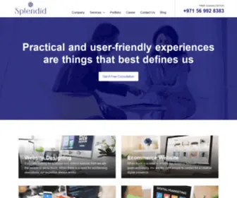 Splendid.ae(Best Web Design and Development Companay in Dubai) Screenshot