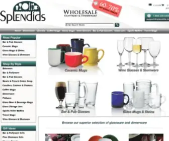 Splendids.com(Glassware) Screenshot