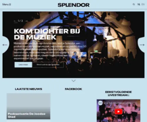 Splendoramsterdam.com(Splendor) Screenshot