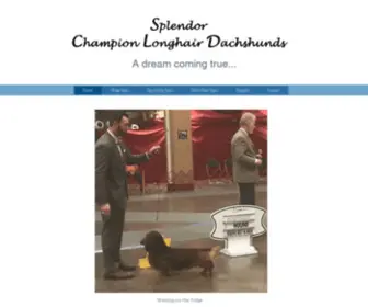 Splendorchampiondachshunds.com(Splendor Champion Longhair Dachshunds) Screenshot