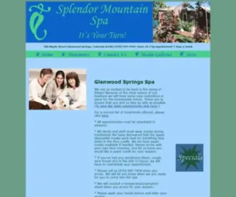 Splendormtndayspa.com(Splendor Mountain Spa) Screenshot