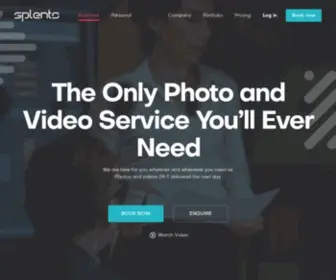 Splento.com(Splento provides high quality professional photography & videography which) Screenshot