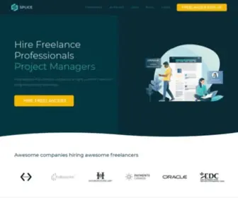 Splice.co(Connecting consultants to the companies that need them) Screenshot