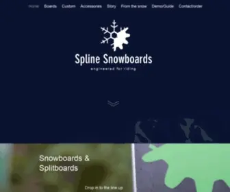 Splinesnowboards.com(Spline Snowboards & Splitboards) Screenshot