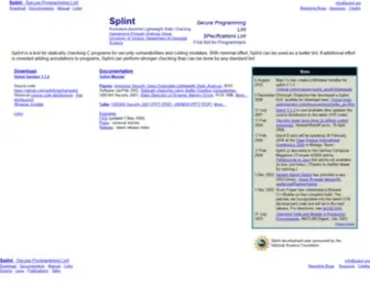 Splint.org(Splint) Screenshot