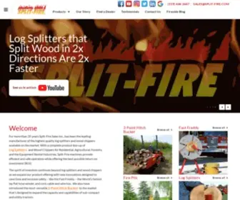 Split-Fire.com(North American Built Log Splitters & Wood Chippers) Screenshot