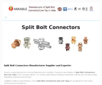 Splitboltconnector.com(Manufacturer of Split Bolt Connectors) Screenshot