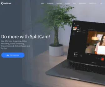Splitcam.com(Live streaming software with multistreaming & free restreaming) Screenshot